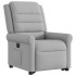 Sillón eléctrico reclinable elevable de tela gris