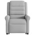 Sillón eléctrico reclinable elevable de tela gris