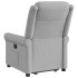 Sillón eléctrico reclinable elevable de tela gris