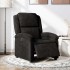 Sillón reclinable eléctrico de terciopelo