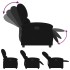 Sillón reclinable eléctrico de terciopelo