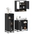 Juego de muebles de baño 3 pzas madera contrachapada
