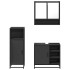 Juego de muebles de baño 3 pzas madera contrachapada