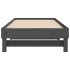 Sofá cama extraíble madera maciza de pino gris 2x(100x200)