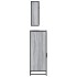 Set de muebles de baño 3 pzas madera contrachapada gris