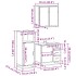 Set de muebles baño 3 pzas madera contrachapada roble