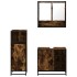 Set de muebles baño 3 pzas madera contrachapada roble