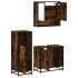 Set de muebles baño 3 pzas madera contrachapada roble