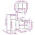 Set de muebles baño 3 pzas madera contrachapada roble