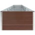 Jardinera de acero galvanizado marrón 600x80x45