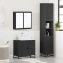 Juego de muebles de baño 3 pzas madera contrachapada
