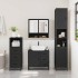 Juego de muebles de baño 3 pzas madera contrachapada