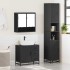 Juego de muebles de baño 3 pzas madera contrachapada