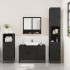 Juego de muebles de baño 3 pzas madera contrachapada