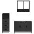Juego de muebles de baño 3 pzas madera contrachapada
