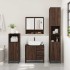 Set de muebles baño 4 pzas madera contrachapada roble