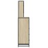 Set de muebles de baño 3 pzas madera contrachapada roble