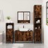 Set de muebles baño 4 pzas madera contrachapada roble