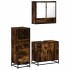 Set de muebles baño 3 pzas madera contrachapada roble