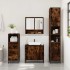 Set de muebles baño 3 pzas madera contrachapada roble