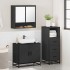 Juego de muebles de baño 3 pzas madera contrachapada