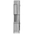 Set de muebles de baño 3 pzas madera contrachapada gris