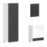 Mueble de cocina Kalmar negra 7 piezas madera