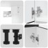 Mueble de cocina Kalmar negra 7 piezas madera