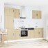 Mueble cocina Kalmar roble sonoma 7 pzas madera