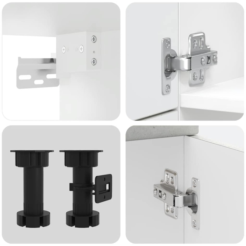 Mueble cocina Kalmar gris hormigón 7 pzas madera