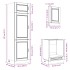 Mueble cocina Kalmar gris hormigón 7 pzas madera