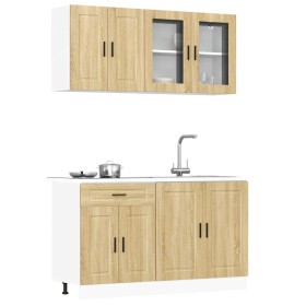 Mueble cocina Kalmar roble sonoma 4 pzas madera