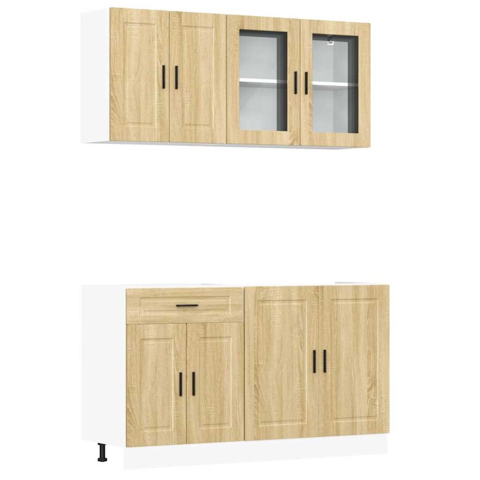 Mueble cocina Kalmar roble sonoma 4 pzas madera