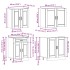 Mueble cocina Kalmar roble ahumado 4 pzas madera