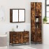 Set de muebles baño 3 pzas madera contrachapada roble