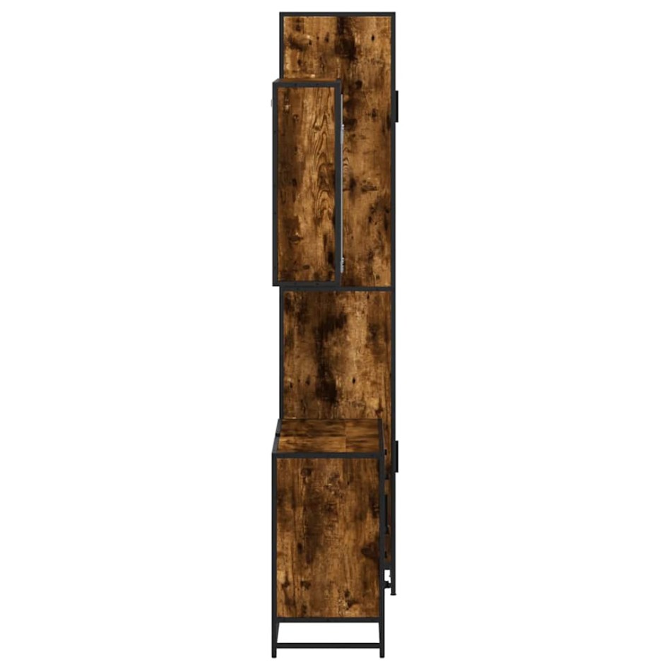 Set de muebles baño 3 pzas madera contrachapada roble