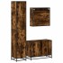 Set de muebles baño 3 pzas madera contrachapada roble