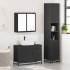 Juego de muebles de baño 3 pzas madera contrachapada