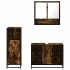 Set de muebles baño 3 pzas madera contrachapada roble