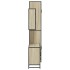 Set de muebles de baño 3 pzas madera contrachapada roble