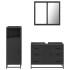 Juego de muebles de baño 3 pzas madera contrachapada