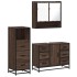 Set de muebles baño 3 pzas madera contrachapada roble