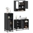Juego de muebles de baño 3 pzas madera contrachapada