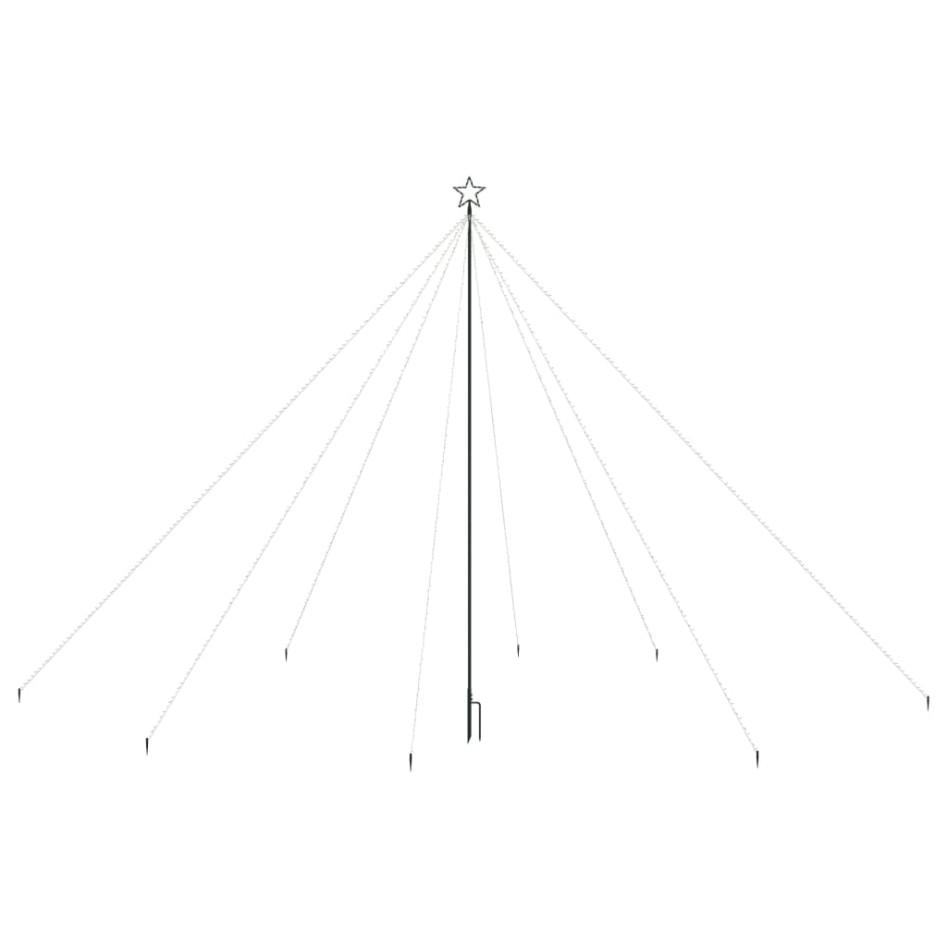 Luces árbol de Navidad interior exterior 800 LED colores 5