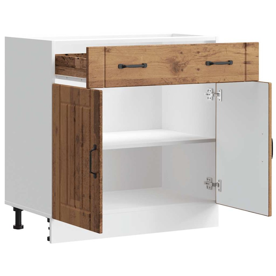 Mueble bajo de cocina Lucca madera