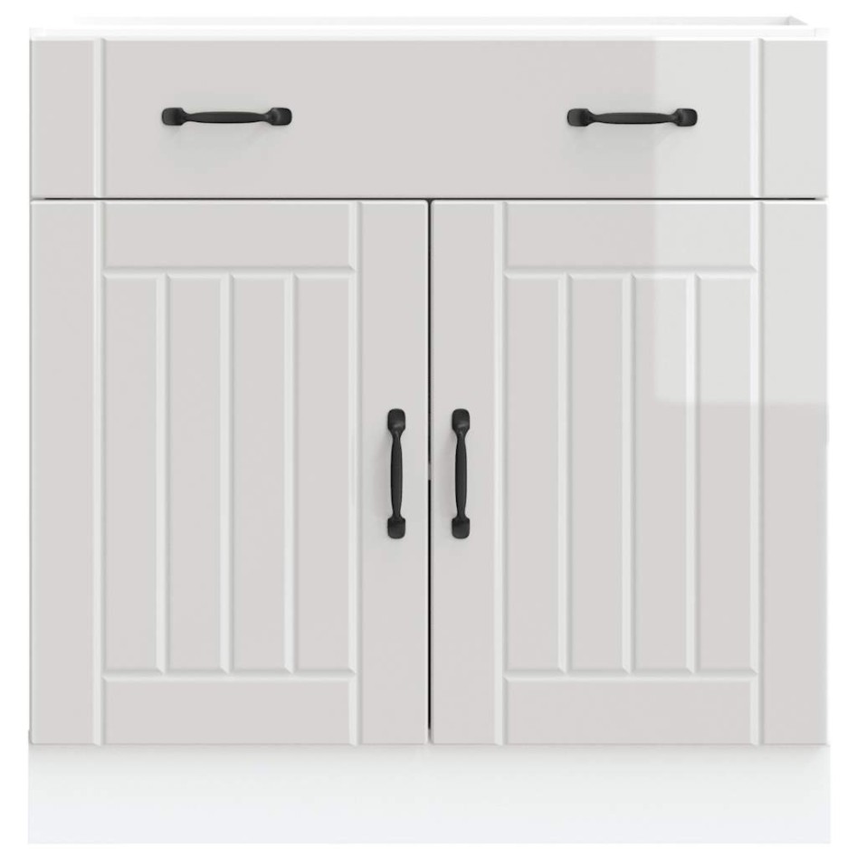 Mueble bajo de cocina Lucca blanca de alto