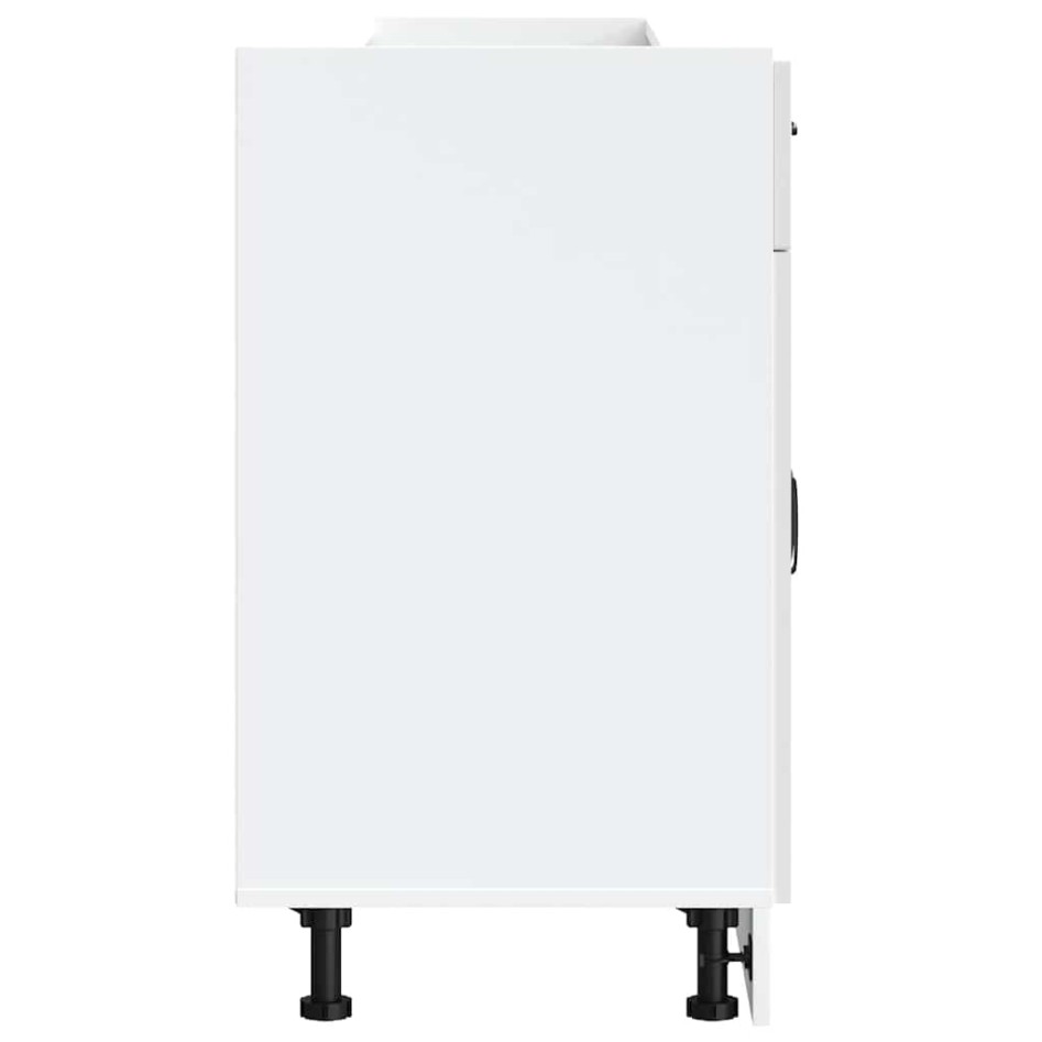 Mueble bajo de cocina Lucca blanca de alto