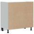 Mueble bajo de cocina Lucca blanca de alto