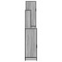 Set de muebles de baño 4 pzas madera contrachapada gris