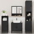Juego de muebles de baño 4 pzas madera contrachapada